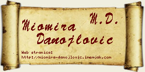 Miomira Danojlović vizit kartica